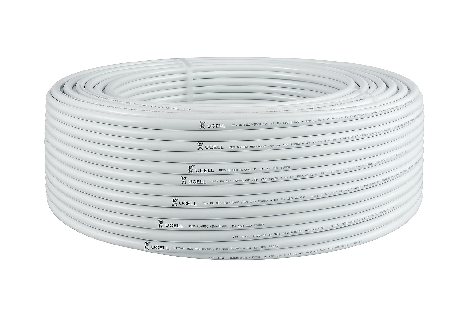Mehrschichtverbundrohr PEX-AL-PEX OVERLAP, 20×2,0 mm – 100 m Rolle