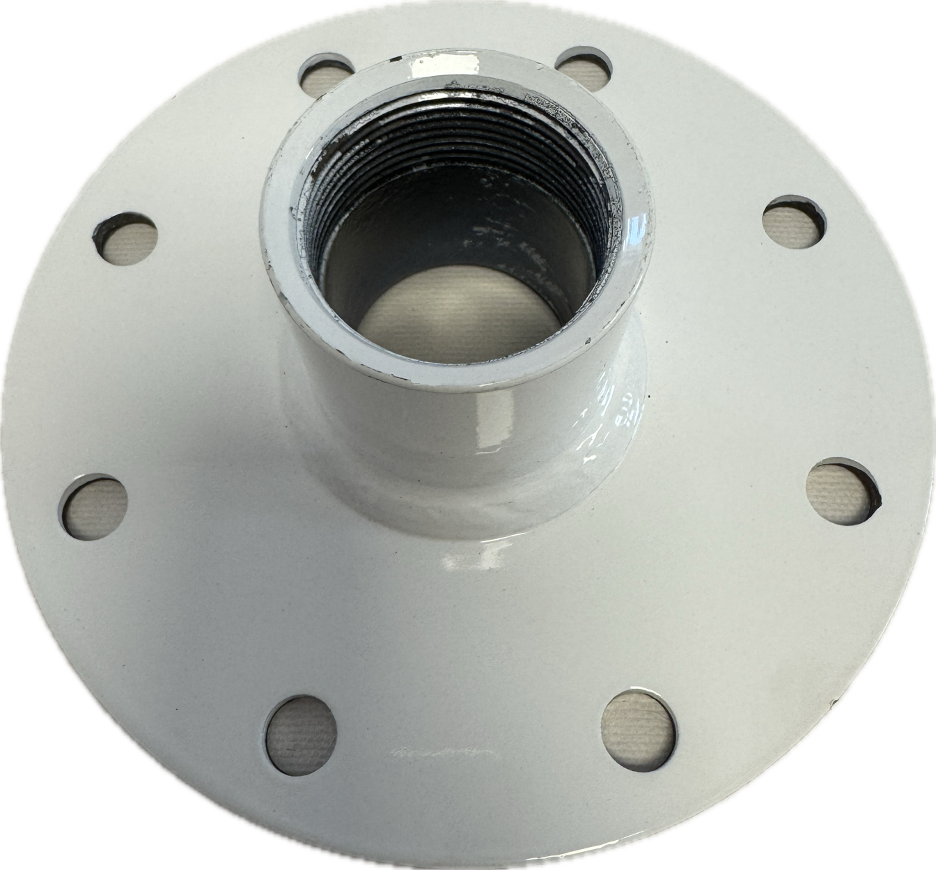 Gewindeflansch mit Dichtung für Einschraubheizkörper, 180 mm