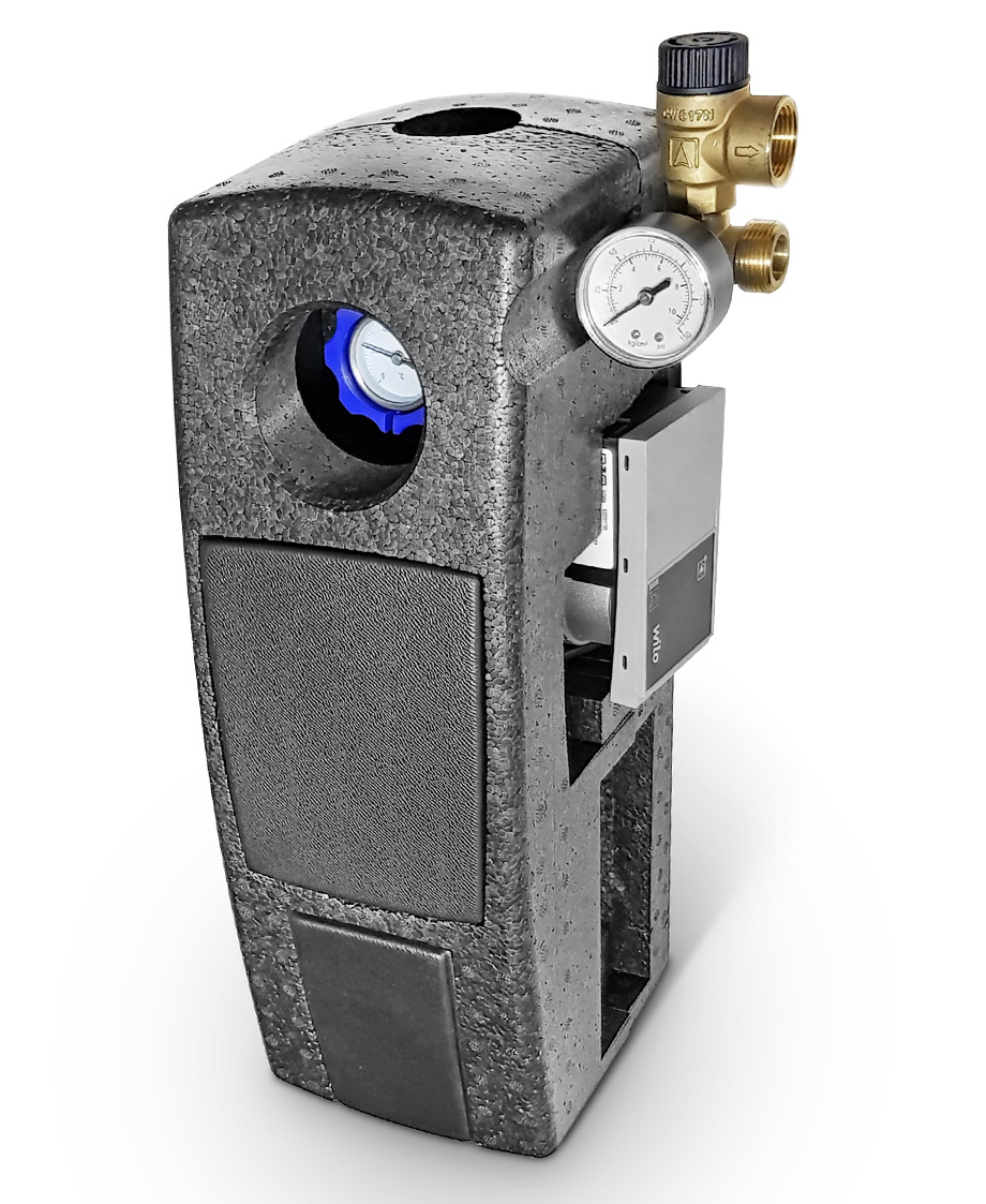 Einstrang - Solarstation , 2-12 l/min Wilo Para ST15/7