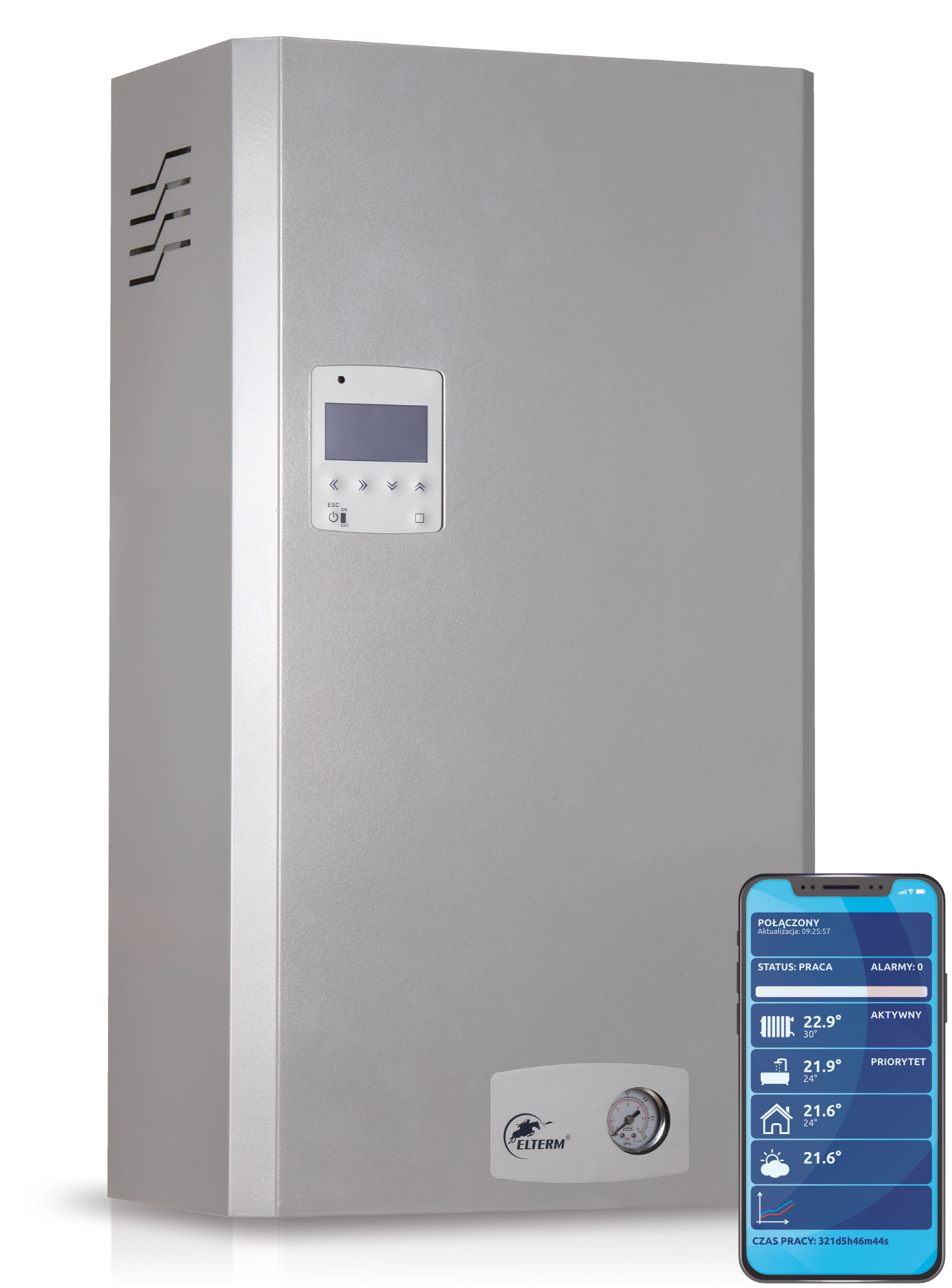 12 kW Elektro-Zentralheizung AsBN-W mit Außensensor