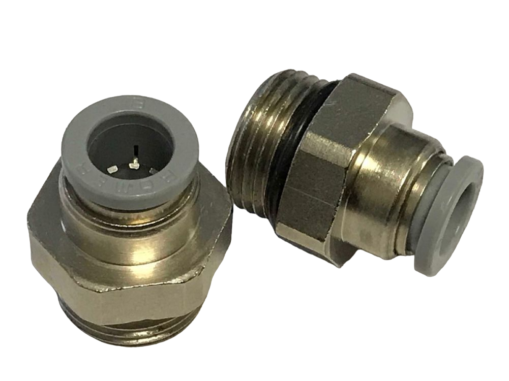 Fussbodenheizung Steckverbinder AG 3/8" für 8mm Rohr