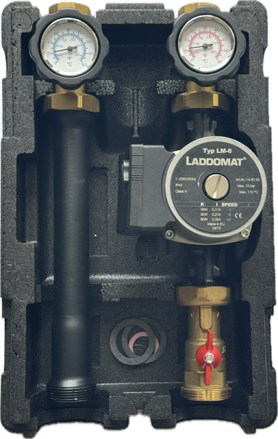 Pumpengruppe Heizkreisset mit Isolierung und Pumpe, ungemischt
