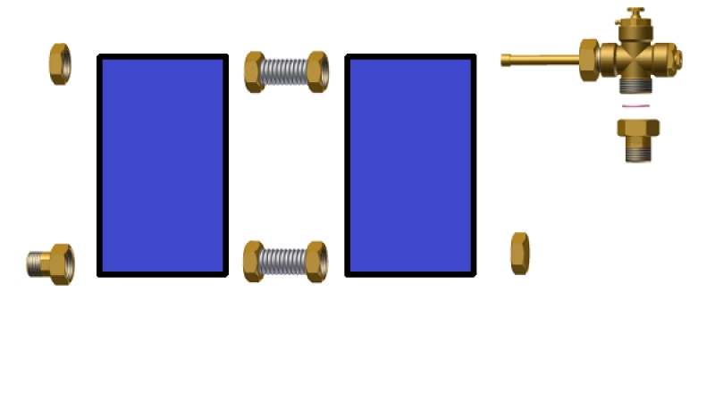 Verbindungs- Set für 2 Kollektoren