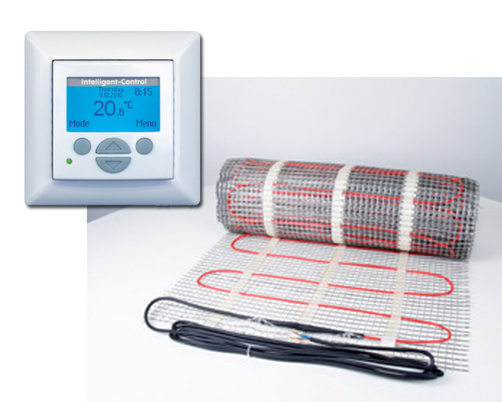 Elektro-Flächenheizung inkl. Digitales Uhren-Thermostat