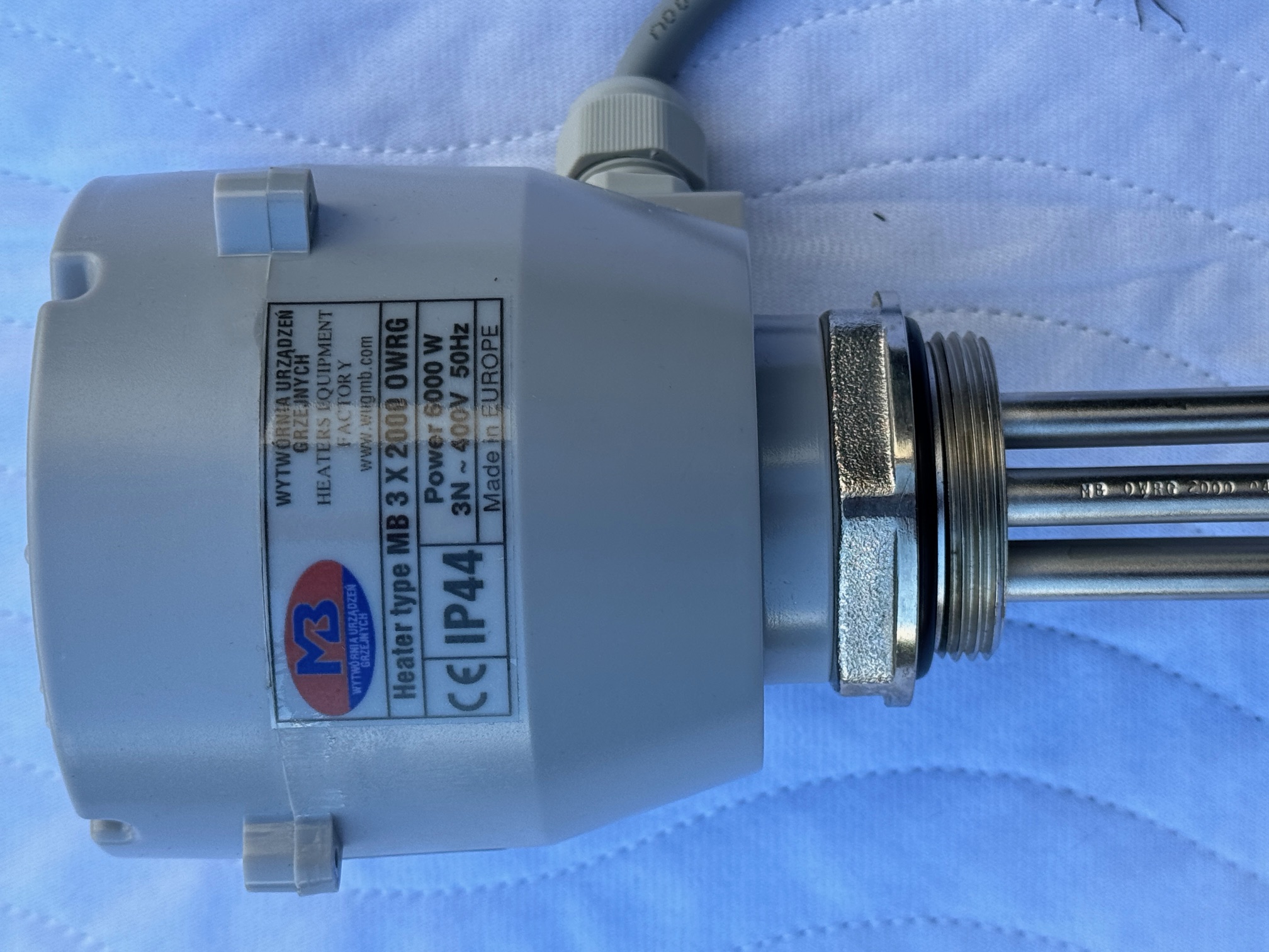 Elektroheizstab, Heizstab, Heizpatrone 6 kW 400V - 1 1/2"
