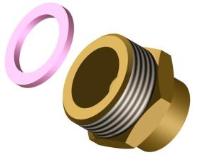Rohr- Nippel GZ 3/4" x 22 Cu Rohr