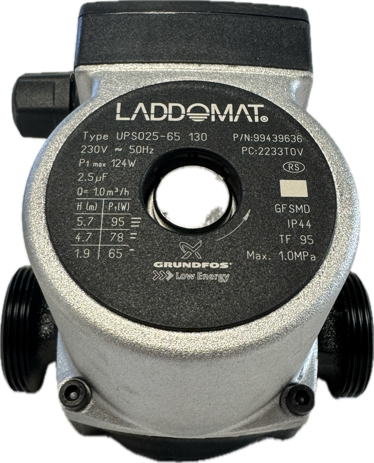 LADDOMAT Pumpe UPS025 - 65 - 130 mm