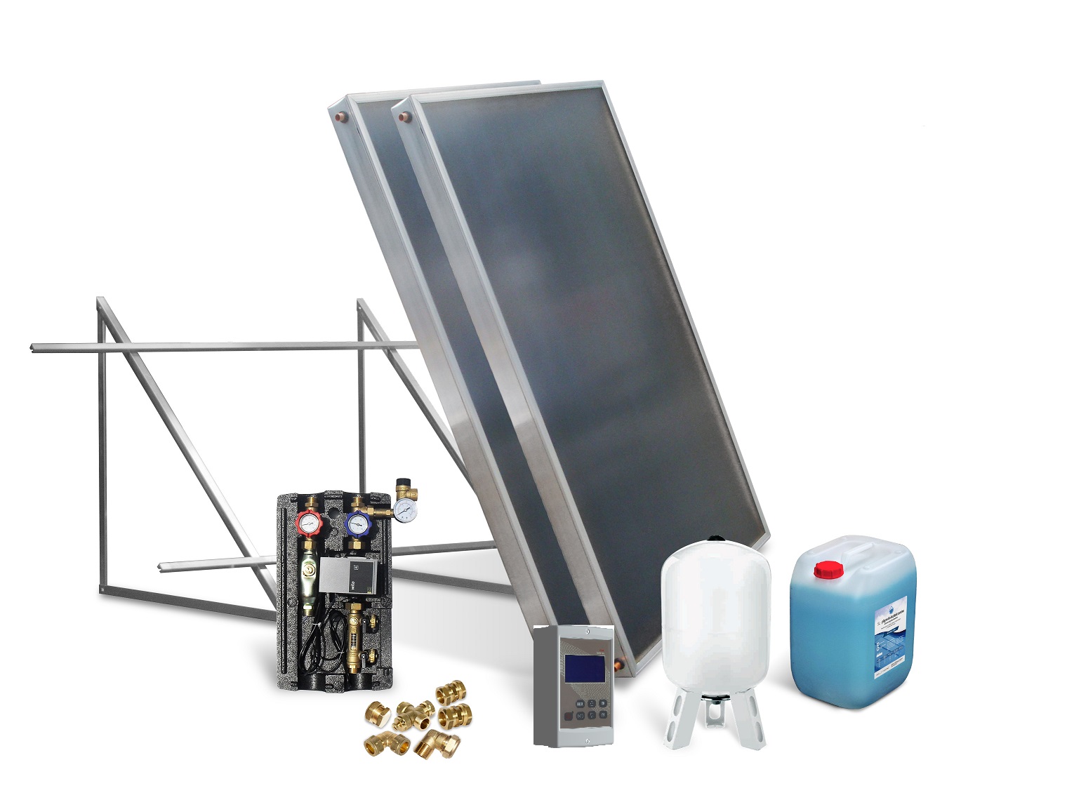 Solarpaket 2 x AMP 2.0 (4,02 m²)  Flachdach