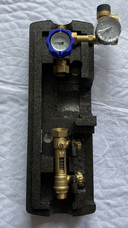 Solarstation DN25(1") Einstrang, 2-12l/min OHNE Pumpe